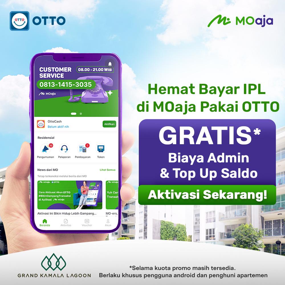 Cashback 100% Bayar Tagihan & Top Up Pakai Otto di Aplikasi MOaja!